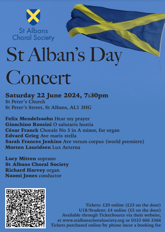 St Albans Choral Society: June 2024 Concert