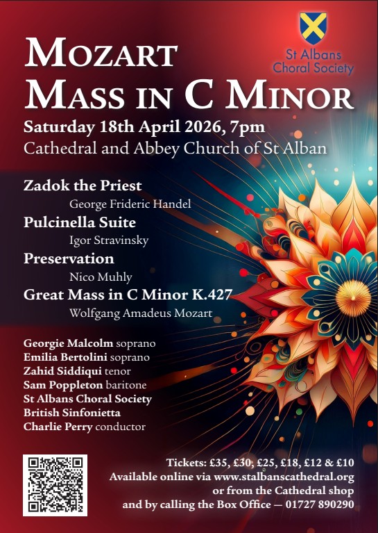 St Albans Choral Society: April 2026 Concert 7pm
